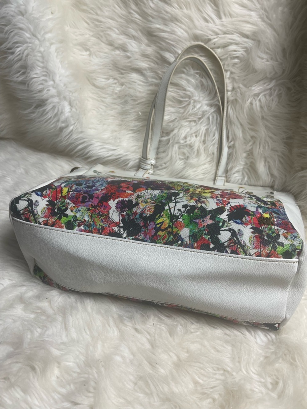 The SAK synthetic White Floral Print Tote Bag - Elegant Everyday Carry - Picture 4 of 10